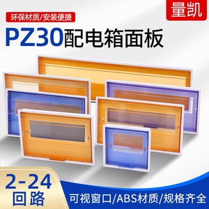 配电箱盖板PZ30家用空开关盒面板15回路电表箱强电箱18位塑料盖子