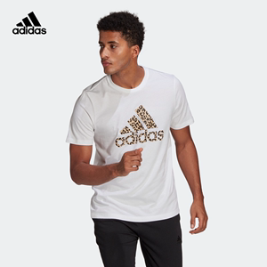月半体育 Adidas阿迪达斯 男装夏季训练运动圆领短袖T恤 GL2394