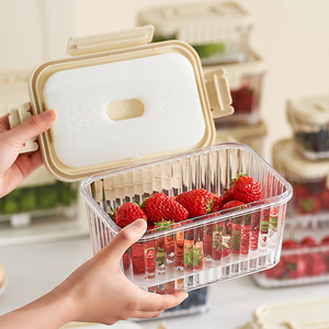 保鲜盒自带冰盒夏日移动小冰箱水果便当盒学生宝宝便携外带辅食盒