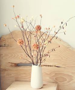 客厅玄关装饰干花干支天然枯真树枝现代欧式中式高大落地花瓶插花