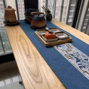 实木长方形桌面板定制榆木原木板长条桌板5cm厚木板带漆1.8米长板