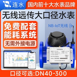 远传大口径智能水表 NB无线远程抄表dn50/100工业水表 赠监测系统