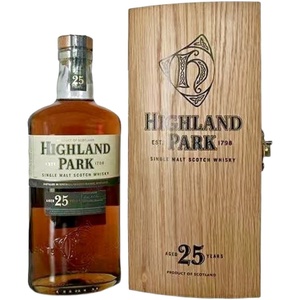高原骑士25年Highland Park木盒装700ml单一麦芽苏格兰威士忌