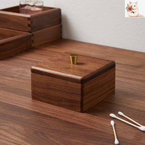 牙线盒简约欧式棉签收纳盒高档牙签盒家用个性创意轻奢木制牙签筒