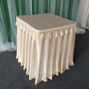 2022婚庆道具桌布香槟塔烛台桌布婚礼装饰圆桌方桌折叠桌子桌布