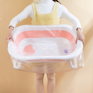 一次性婴儿洗澡盆浴袋幼儿宝宝儿童家用折叠新生儿澡盆隔离浴膜套