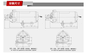 上海磁力泵DP-35耐腐蚀高压微型电动大流量隔膜泵12V/24V可选220V