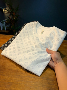 AN&LV/岸绿白色短袖T恤男夏季新款ins高端专柜宽松圆领体恤上衣潮