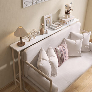 沙发后置物架靠墙夹缝超窄书架床边缝隙窄桌子床尾窄款长条收纳架