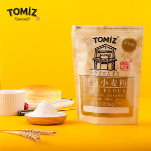 TOMIZ富泽商店低筋小麦粉1kg烘焙原料饼干粉慕斯蛋糕曲奇低筋面粉