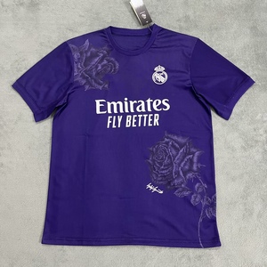 2425赛季皇马联名球衣短袖泰版足球服紫色 football jersey shirt