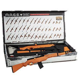 光华玩具儿童益智拼装磁性玩具枪模型98K AK47声光吃鸡百变磁力枪