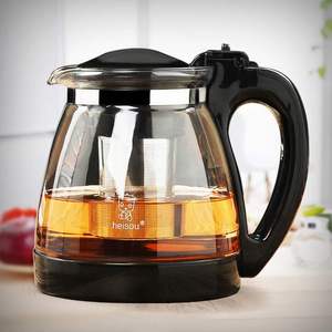 禾艾苏（heisou）玻璃茶壶大容量耐热玻璃花茶壶功夫泡茶壶泡茶器