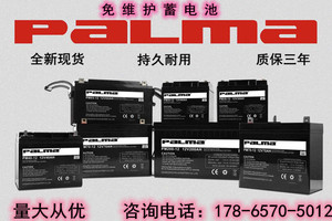 Palma八马蓄电池PM-7Ah12AH17AH24AH38AH40AH55AH65AH机房UPS电源