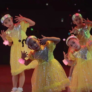 六一儿童演出服幼儿蓬蓬纱裙我们都是小星星舞蹈服少儿幼儿公主裙
