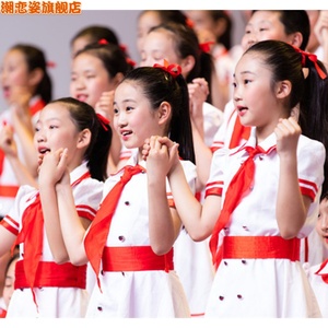 元旦儿童红领巾合唱服中小学生合唱演出服少先队男女诗歌朗诵表演