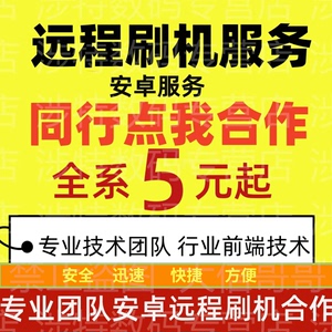 适用手机刷机华为OPPOVIVO小米真我荣耀鸿蒙安卓远程手机刷机救砖