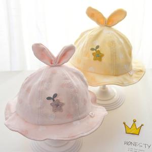 一岁宝宝帽子春秋款1一2岁女童韩系婴儿遮阳帽女宝宝洋气公主风
