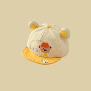 婴儿童帽子春秋薄款软檐1一3岁女宝宝鸭舌帽男童遮阳棒球帽夏季潮