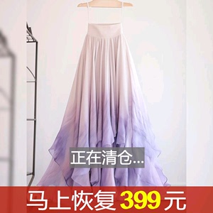 洋气女装a字2024新款夏季半身裙子梨形身材高端重工网纱蓬蓬长裙