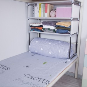 床尾放衣服神器宿舍床上置物架床头柜子上下铺收纳布衣柜储物架子