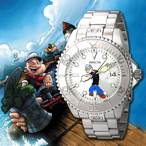 美国代购Invicta Character24469大力水手不锈钢机械防水男士手表
