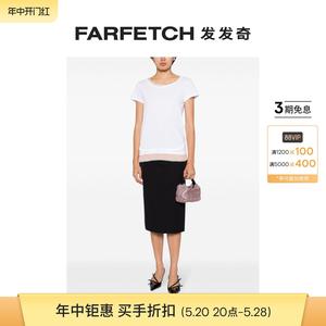 Nº21女士分层式设计棉T恤FARFETCH发发奇