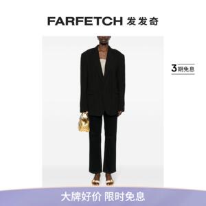 Nº21女士褶皱开襟式西装夹克FARFETCH发发奇