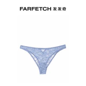 Fleur Du Mal女士Le Stretch 花卉蕾丝宽版三角内裤发发奇