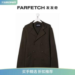 Dondup童装双排扣西装夹克FARFETCH发发奇