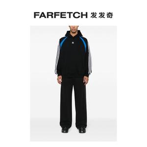 Adidas阿迪达斯男士logo刺绣棉连帽衫FARFETCH发发奇