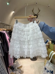 BLACK FRIDAY韩国代购东大门2024春季新款甜美层层蛋糕半身裙
