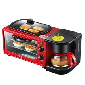 多功能机三合一烤箱烘烤小型早饭多功能机迷你一体智能早餐烤面包