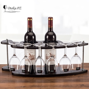 特价促销木制酒架红酒架创意欧式葡萄实木酒架酒杯架倒挂酒柜摆件