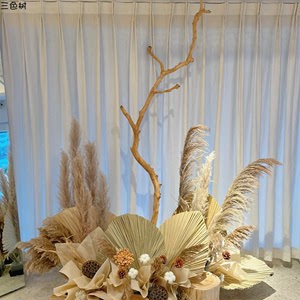 干树枝龙骨树杈艺术创意吊顶衣架墙壁装饰造型去皮白色树干枯树枝