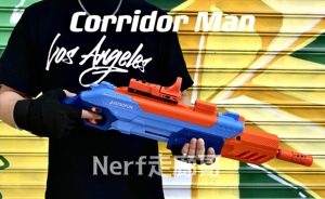 Nerf走廊哥→K2软弹发射器魔改短弹小喷子 蛟龙鹞鹰G2麒麟白泽