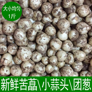 新鲜苦藠团葱小蒜头小根蒜茭头野菜野葱头薤白四川苦藠头500g包邮