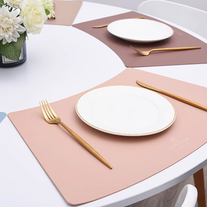 扇形餐垫欧式圆桌高级感中式垫子西餐布防水防油夕餐免洗隔热桌垫