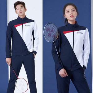 韩版林丹同款尤尼克斯羽毛球服外套上衣男女长袖长裤套装秋冬款运