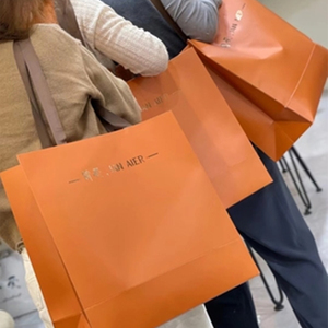 男装女装服装店手提纸袋定制礼品袋定做LOGO白卡时尚高级感手拎袋