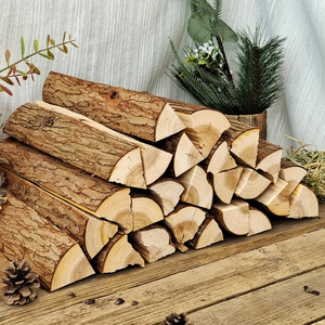 。香杉木柴装饰原木壁炉取暖木头背景墙客厅装饰民宿木材摆件道具