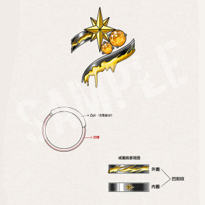 来图定制纯银戒指925银明日方舟棘刺同人印象戒指荆棘与星辰首饰