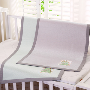 婴儿凉席儿童床垫幼儿园午睡席子宝宝专用拼接床软垫夏季草席定制