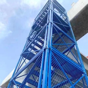 桥梁施工安全爬梯护笼移动梯笼Z型爬梯马道走廊墩柱系梁平台 促销