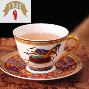 厂家直销骨瓷咖啡杯碟套装创意咖啡具欧式红茶杯陶瓷杯定制logo