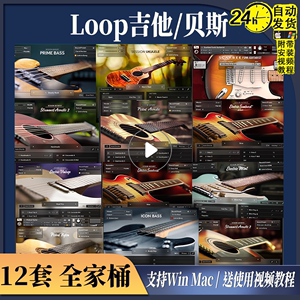 全12套 Session Guitarist/Bassist 自动伴奏 Loop电木吉他音源