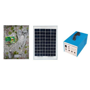 小型太阳能锂电池发电系统12v家用照明光伏移动电源带usb手提箱