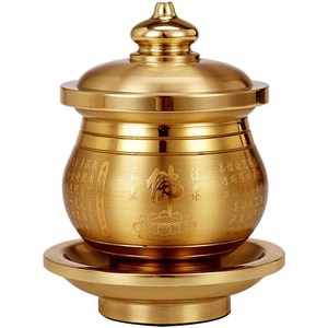 家用佛前油灯供佛套装佛具用品纯铜香炉供水杯果盘花瓶