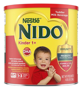美国直邮Nestle NIDO Kinder 1+雀巢宝宝婴幼儿全脂即溶奶粉2200g