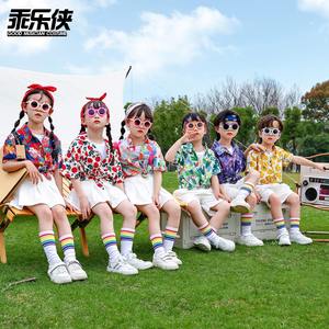 六一儿童港风演出服怀旧复古啦啦队运动会街舞舞蹈服幼儿园表演服